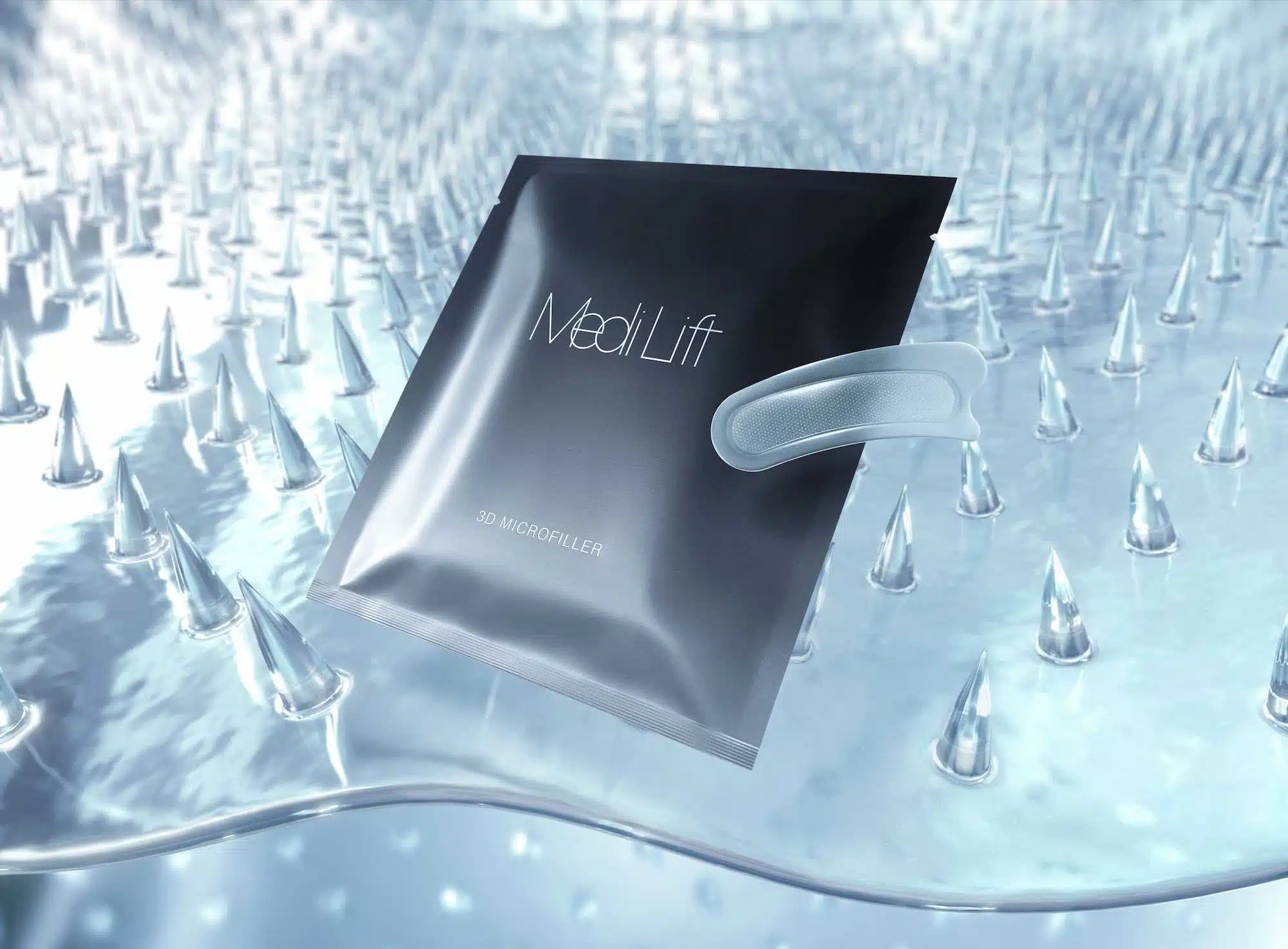 Medi Lift 3D Microfiller - патчи микроигольные с гиалуроновой кислотой для носогубки, 4 шт — изображение 6