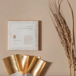 MAKANAI 24K Gold Perfector Sheet листы из золота 24 карата косметические для кожи (4 шт)